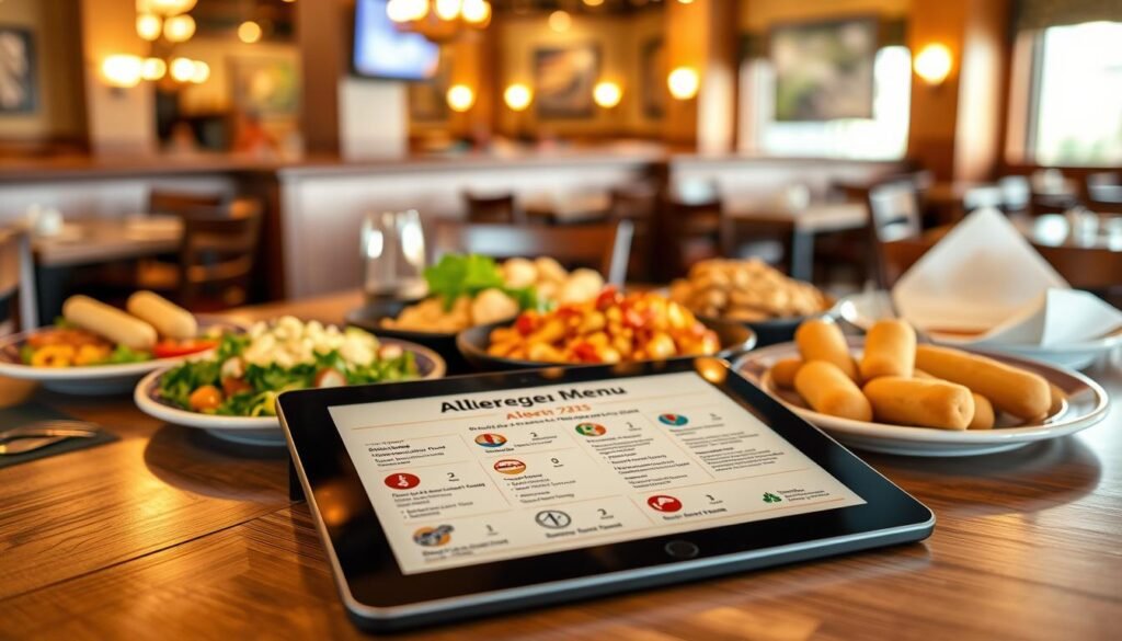 Olive Garden allergen menu