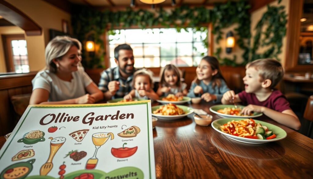Olive Garden kids menu availability