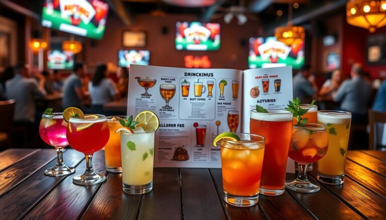 buffalo wild wings drink menu