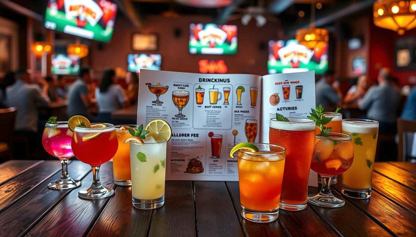 buffalo wild wings drink menu