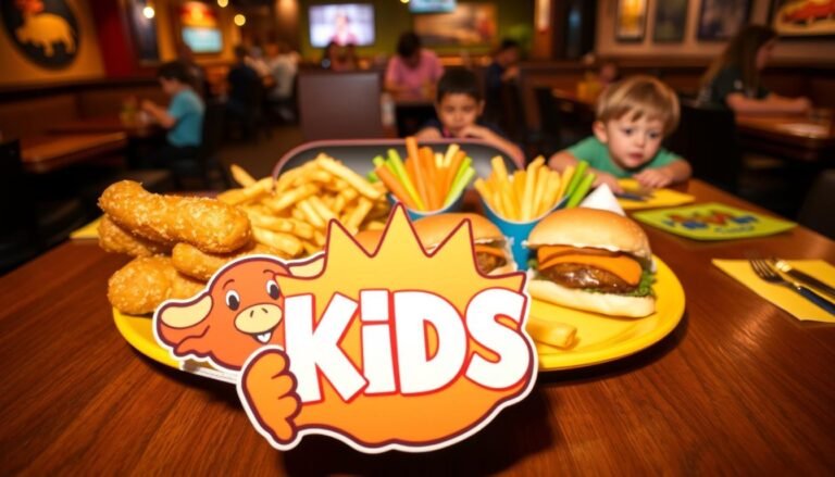 buffalo wild wings kids menu