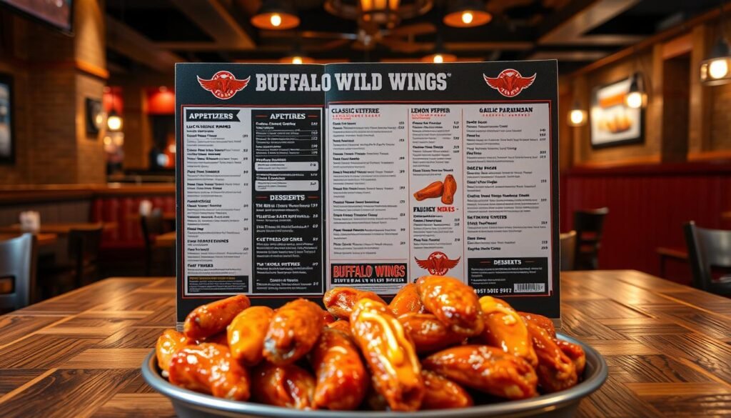 buffalo wild wings menu with prices