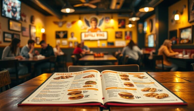 buffalo wild wings menu with prices