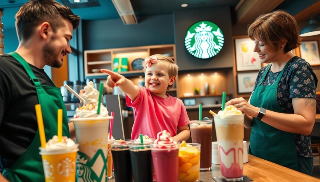 how to customize starbucks drinks for children