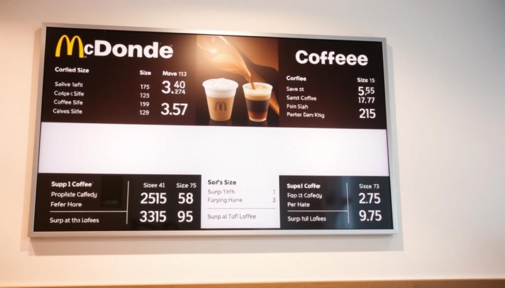 mcdonald's coffee menu prices