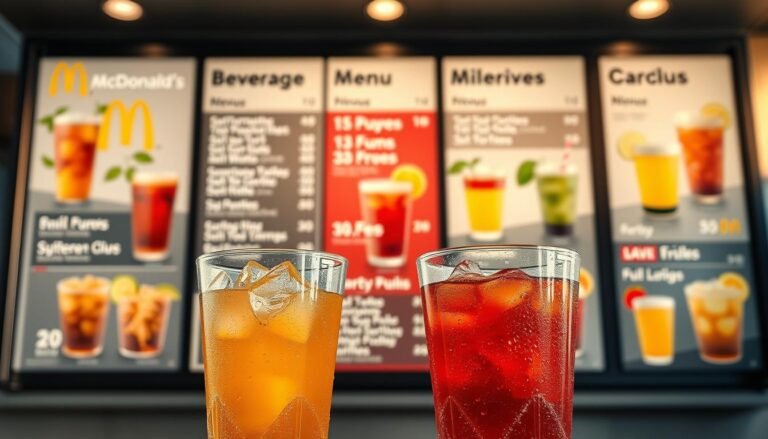 mcdonald's drinks menu