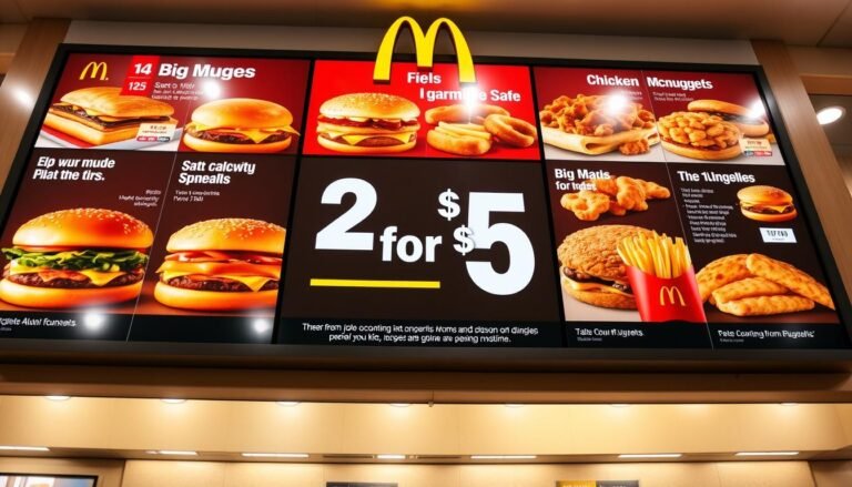 mcdonald's menu specials 2 for $5