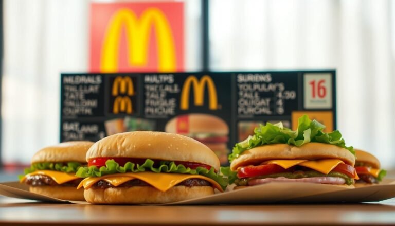 mcdonald's sandwich menu