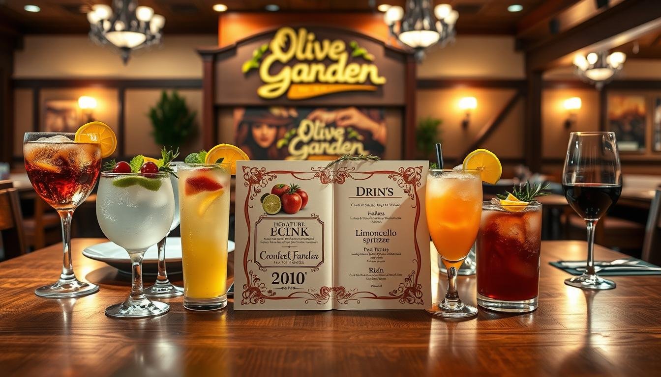olive garden drink menu