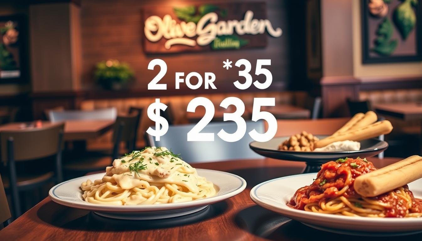 olive garden menu 2 for $25 with prices