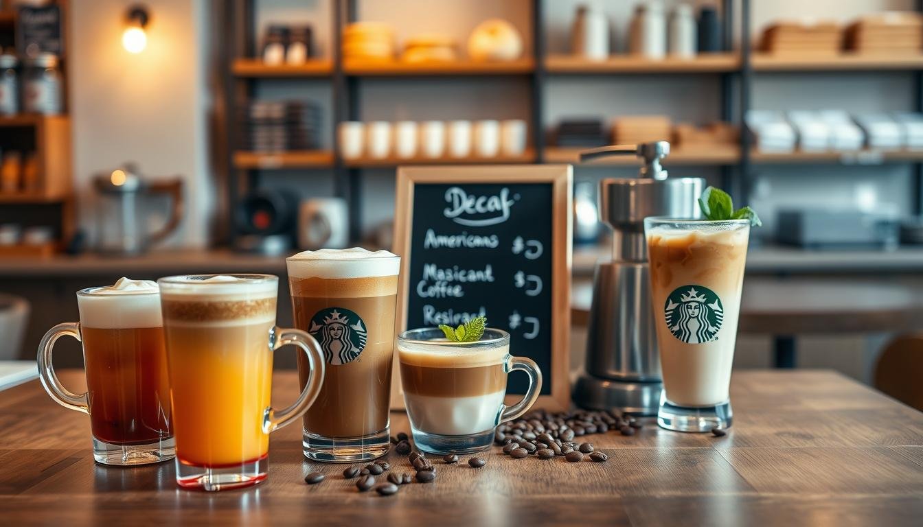 starbucks decaf menu