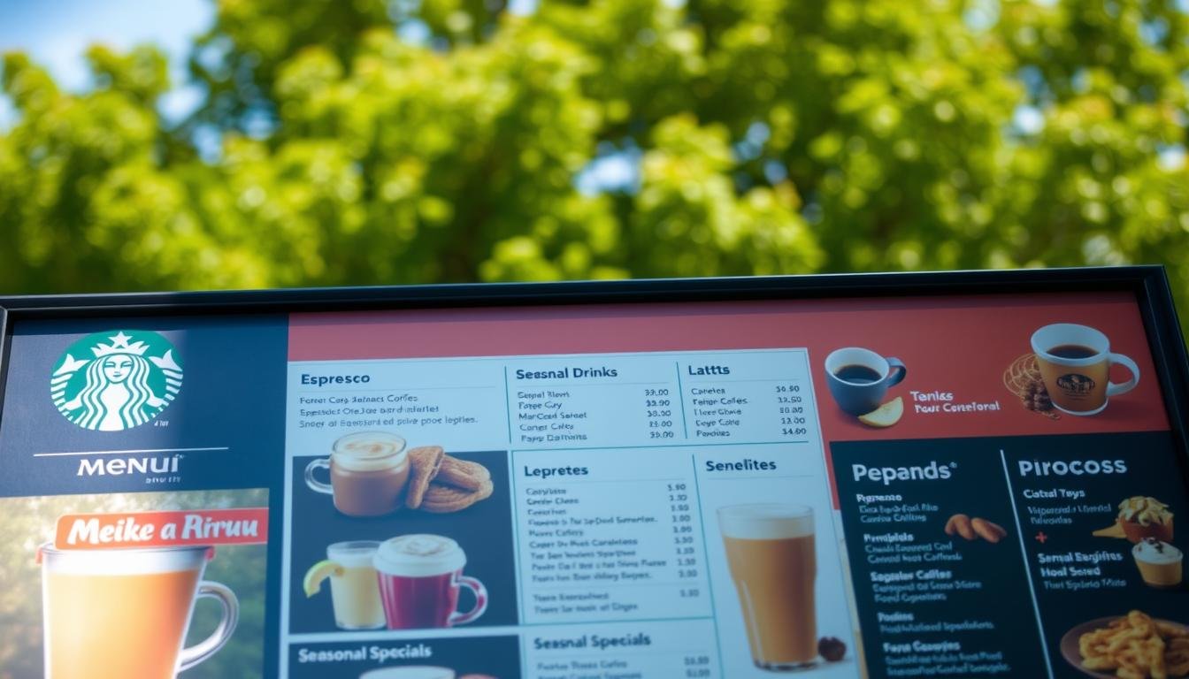 starbucks drive thru menu